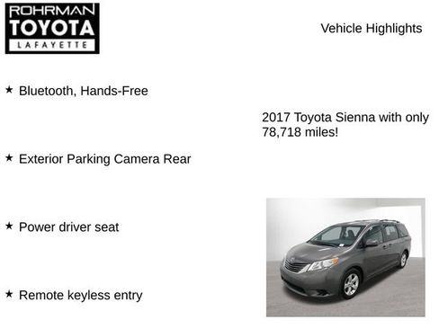 Used 2017 Toyota Sienna LE FWD image 7