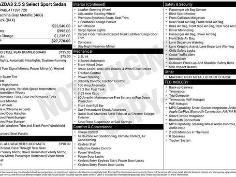 New 2026 MAZDA MAZDA3 s Sport FWD image 33