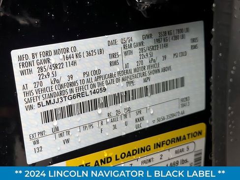 Used 2024 Lincoln Navigator L Black Label image 38