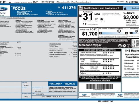 Used 2014 Ford Focus SE w/ SE Winter Package FWD image 15