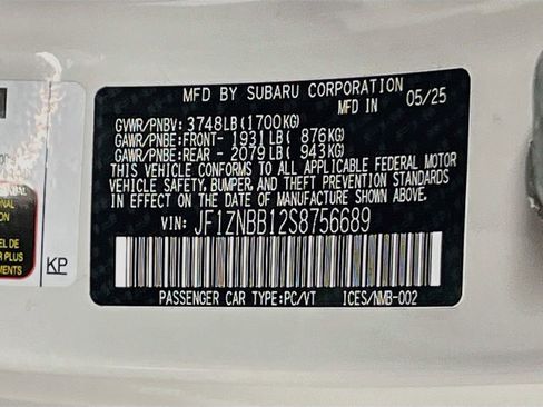 Used 2025 Toyota GR86 w/ ALL Weather Mat Package (TMS) RWD image 29