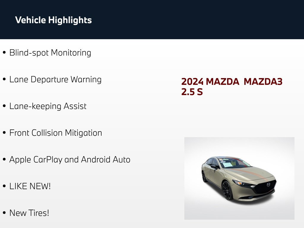 Used 2024 MAZDA MAZDA3 s AWD/4WD image 59
