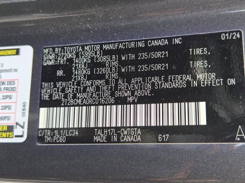 Certified 2024 Lexus RX 500h F Sport w/ Convenience Package AWD/4WD image 34
