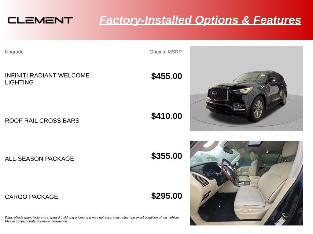 Used 2019 INFINITI QX80 Luxe w/ All-Season Package RWD image 10