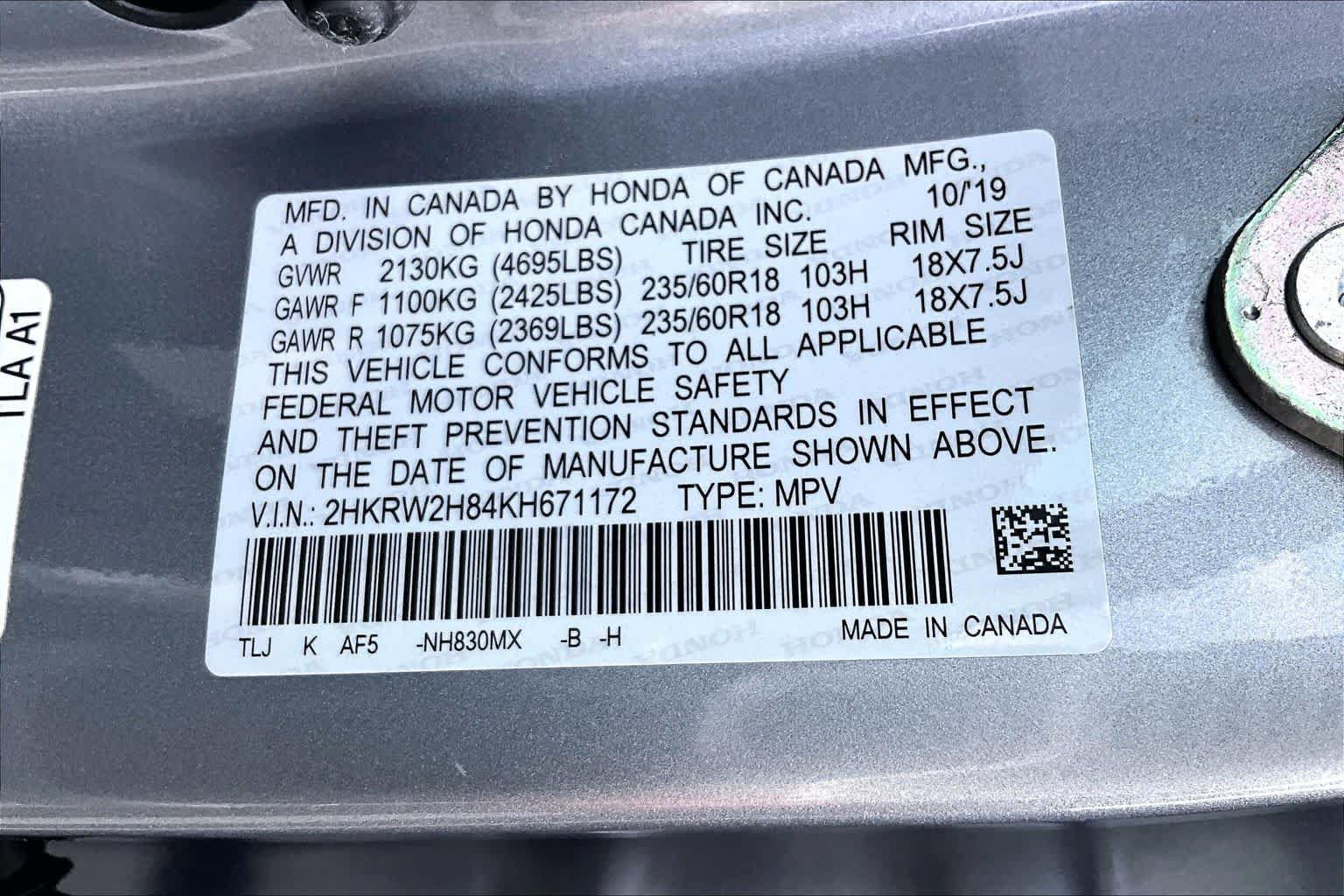 Used 2019 Honda CR-V EX-L image 34