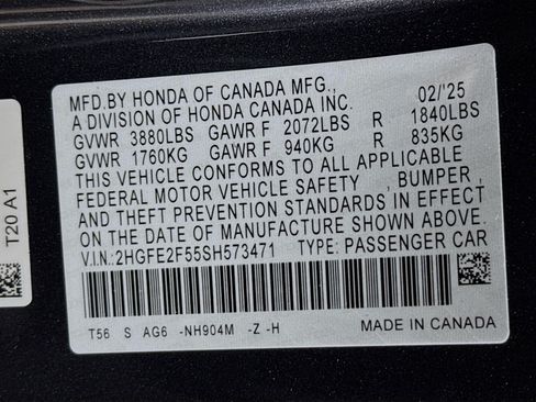Certified 2025 Honda Civic Sport image 36