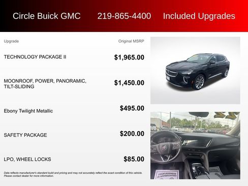 Used 2022 Buick Envision Avenir w/ Technology Package II AWD/4WD image 3