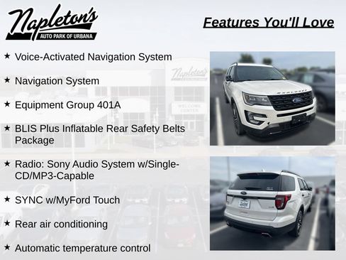 Used 2016 Ford Explorer Sport w/ Equipment Group 401A AWD/4WD image 6