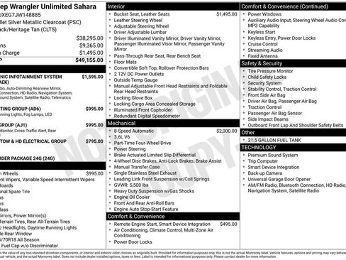 Used 2018 Jeep Wrangler Unlimited Sahara image 2