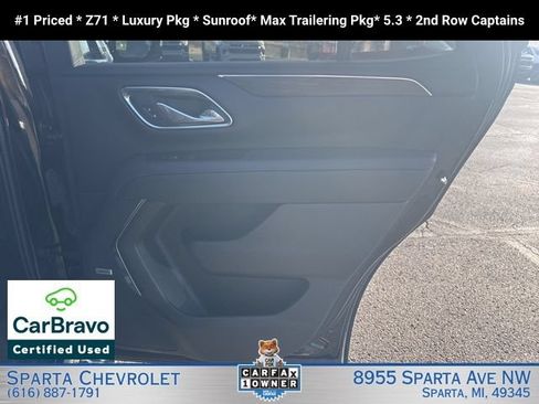Certified 2024 Chevrolet Tahoe Z71 w/ Luxury Package AWD/4WD image 23