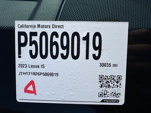 Used 2023 Lexus IS 350 F Sport w/ Accessory Package RWD image 16