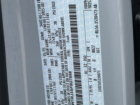 Used 2025 Ford F150 Raptor w/ Equipment Group 803A Raptor R image 31