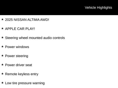 Certified 2025 Nissan Altima 2.5 SV AWD/4WD image 6
