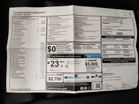 New 2026 BMW X7 xDrive40i w/ M Sport Package image 29