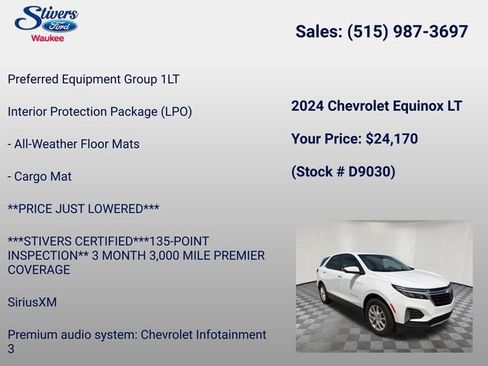 Used 2024 Chevrolet Equinox LT AWD/4WD image 8