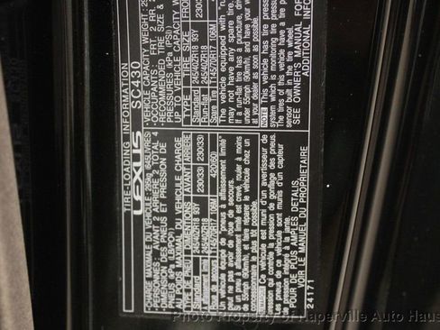 Used 2003 Lexus SC 430 Convertible image 45