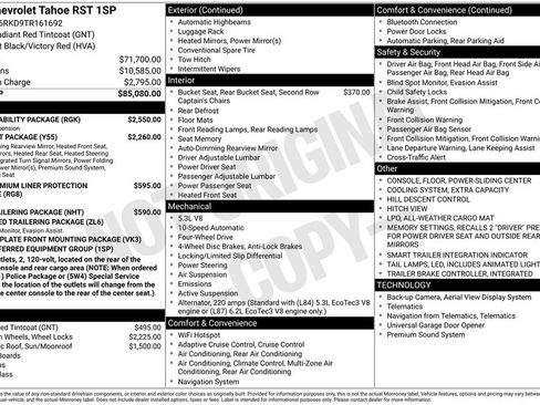 New 2026 Chevrolet Tahoe RST w/ RST Capability Package AWD/4WD image 24