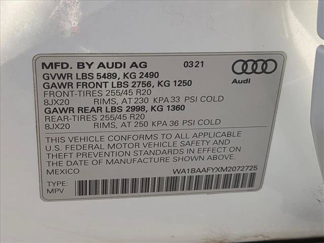 Used 2021 Audi Q5 2.0T Premium Plus w/ Premium Plus Package AWD/4WD image 25
