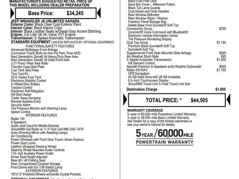 Used 2018 Jeep Wrangler Unlimited Sahara image 2