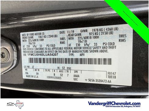 Used 2020 Ford Escape SEL FWD image 33