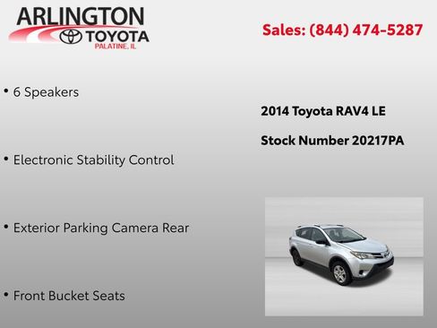 Used 2014 Toyota RAV4 LE FWD image 2