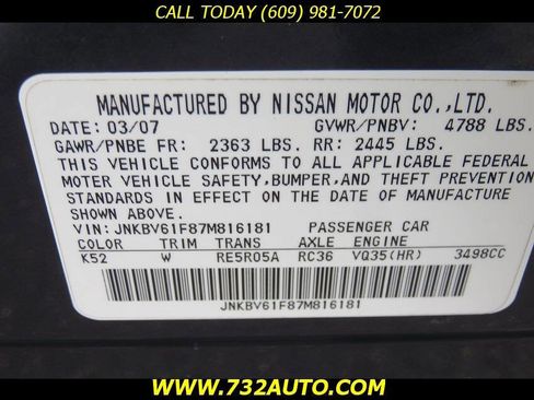 Used 2007 INFINITI G35 x Sedan w/ Premium Pkg image 33