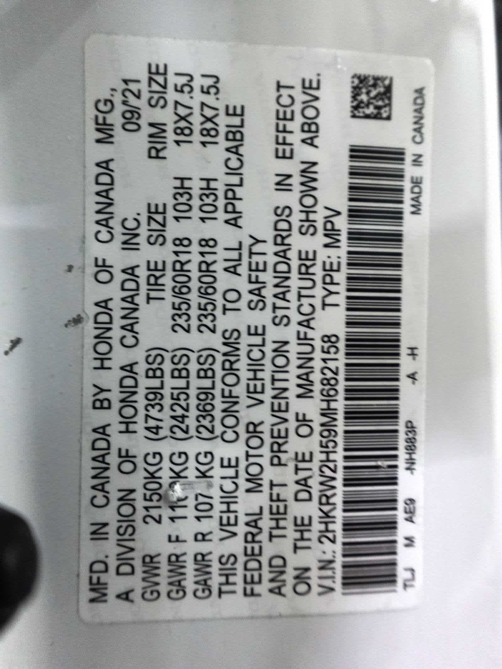 Certified 2021 Honda CR-V EX image 30