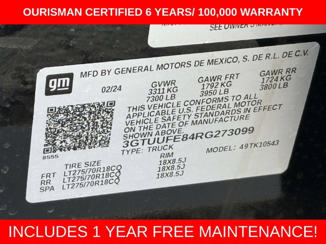 Used 2024 GMC Sierra 1500 AT4X AWD/4WD image 22