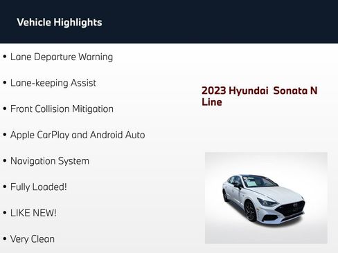 Used 2023 Hyundai Sonata N Line w/ Cargo Package FWD image 4