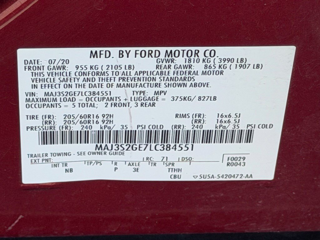 Used 2020 Ford EcoSport SE FWD image 25