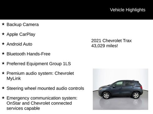 Used 2021 Chevrolet Trax LS w/ Tint and Cruise Package image 5