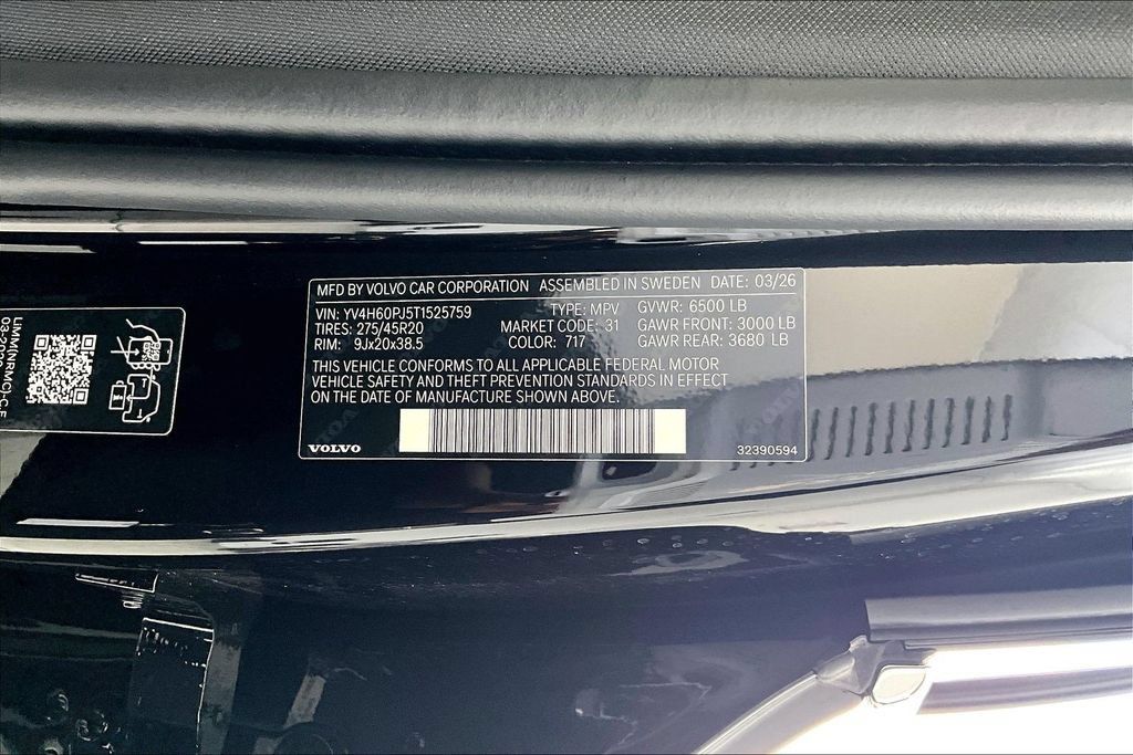New 2026 Volvo XC90 T8 Core w/ Protection Package Premier AWD/4WD image 30