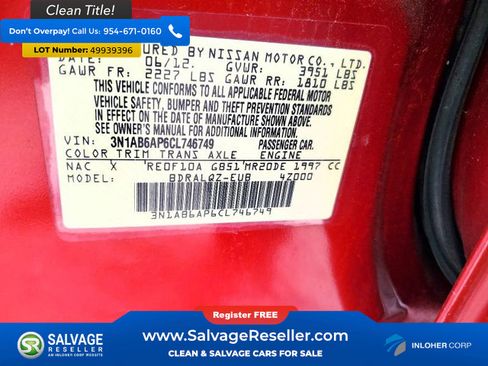 Used 2012 Nissan Sentra 2.0 FWD image 16