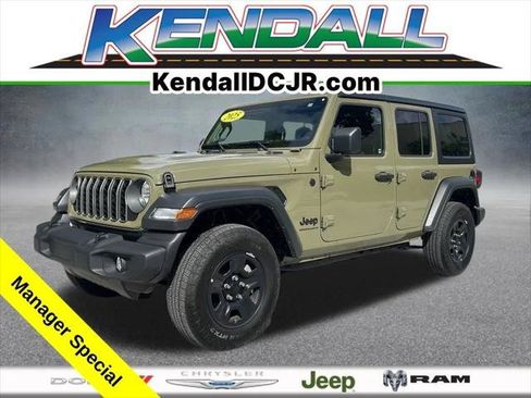 Certified 2025 Jeep Wrangler Unlimited Sport AWD/4WD image 1