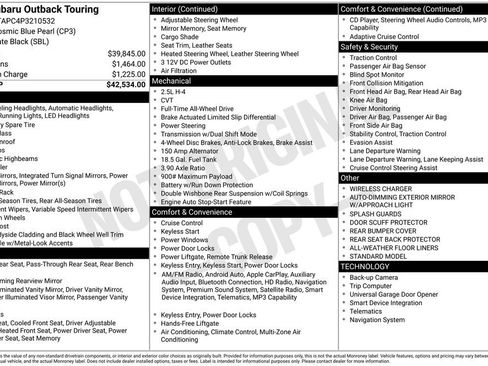 Certified 2023 Subaru Outback Touring AWD/4WD image 34