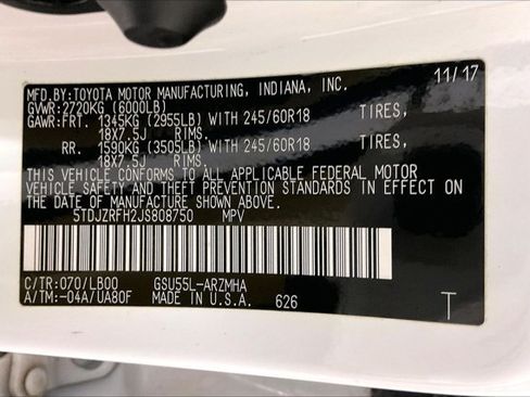 Used 2018 Toyota Highlander XLE AWD/4WD image 44