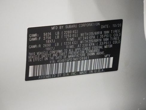 Used 2021 Subaru Outback Touring XT image 34