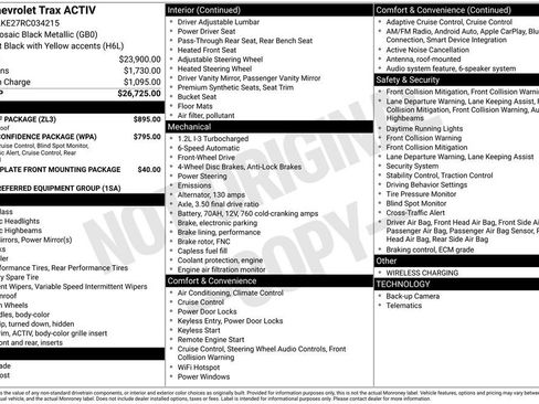 Used 2024 Chevrolet Trax ACTIV w/ Sunroof Package image 4