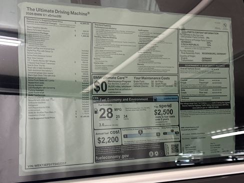 Used 2026 BMW X1 xDrive28i w/ Convenience Package image 30