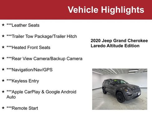 Used 2020 Jeep Grand Cherokee Altitude image 2