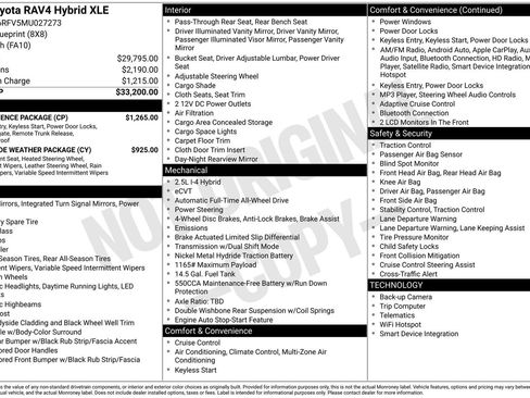 Used 2021 Toyota RAV4 XLE w/ Convenience Package image 21