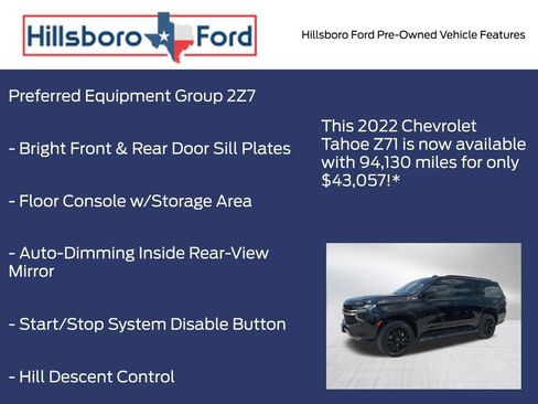 Used 2022 Chevrolet Tahoe Z71 w/ Luxury Package AWD/4WD image 6
