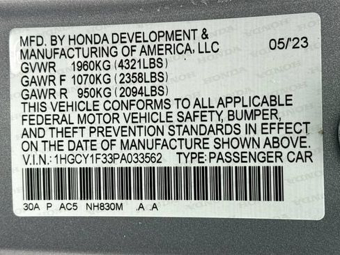 Certified 2023 Honda Accord EX image 35