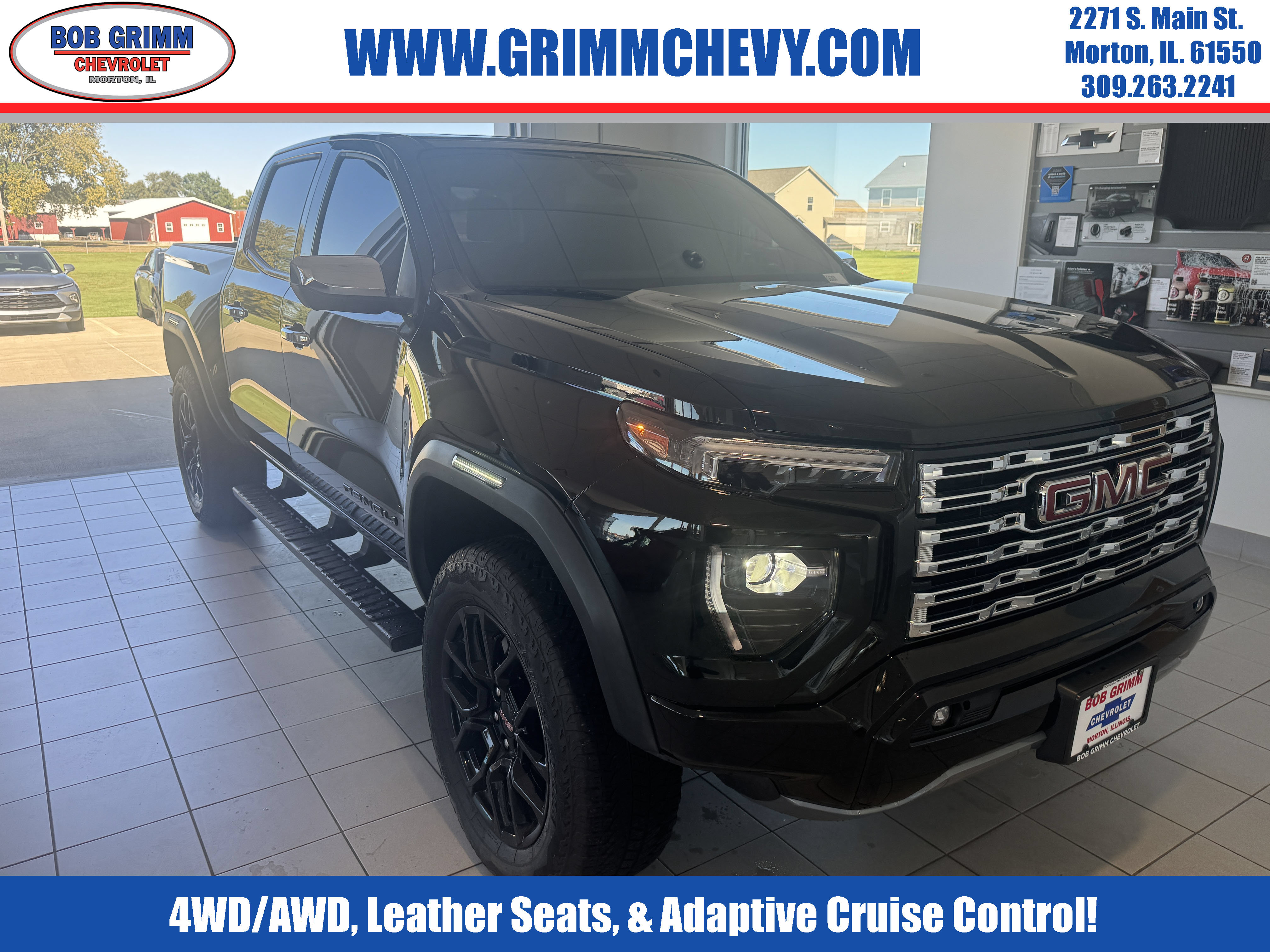 Used 2025 GMC Canyon Denali w/ LPO, Denali Black Edition AWD/4WD image 1