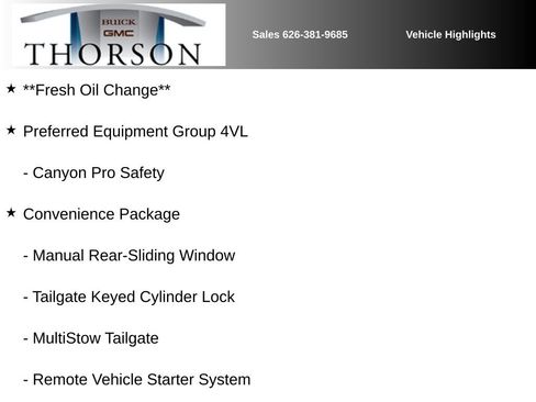 Used 2024 GMC Canyon Elevation w/ Convenience Package image 13