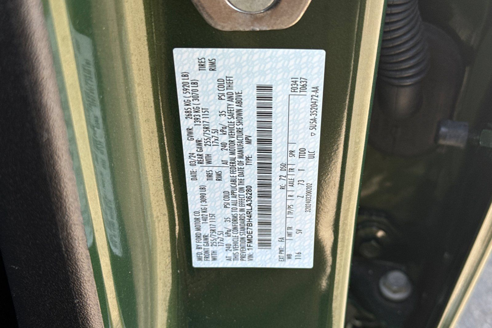 Certified 2024 Ford Bronco Big Bend AWD/4WD image 29