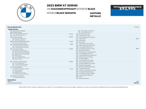 Used 2023 BMW X7 xDrive40i w/ Executive Package AWD/4WD image 2