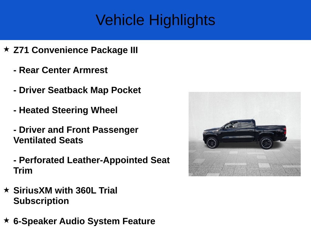 New 2026 Chevrolet Colorado Z71 w/ Technology Package AWD/4WD image 3