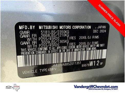 Used 2025 Mitsubishi Outlander SE FWD image 33