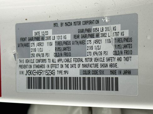 Used 2024 MAZDA CX-90 Plug-In Hybrid w/ Premium Plus AWD/4WD image 12